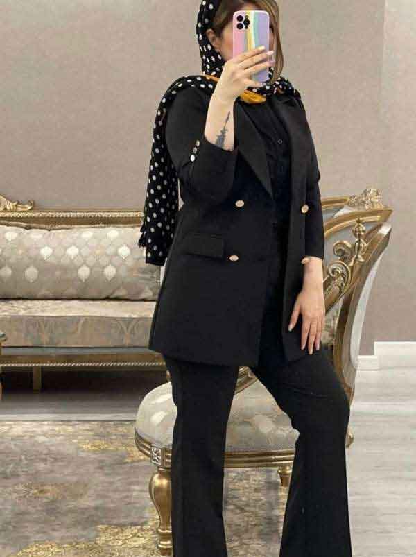 مدل کت و شلوار زنانه بلند با طرح های ساده و شیک دلبر لاکچری جذاب