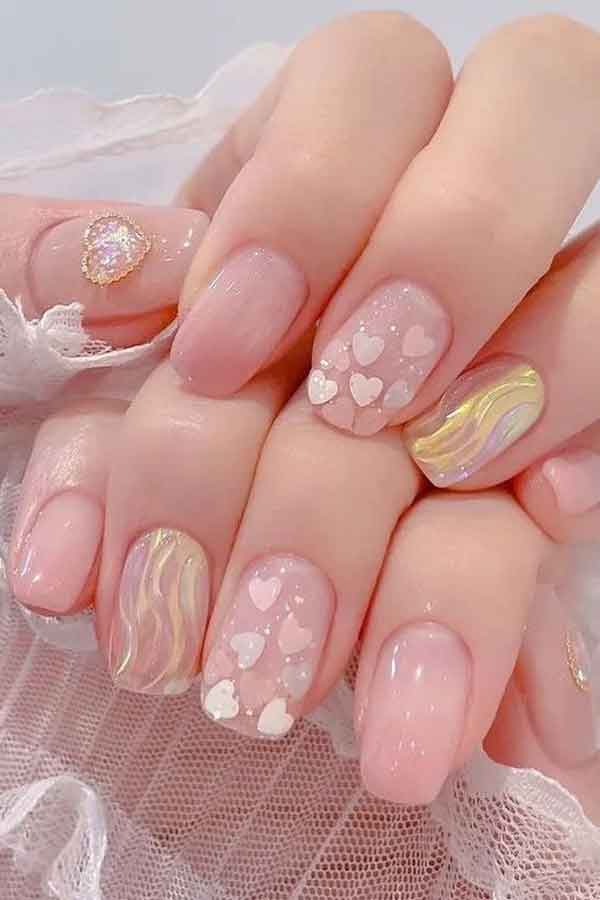 مدل ناخن خوشگل زنانه و دخترانه با طرح های ساده و شلوغ جذاب و شیک