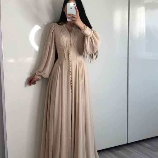 مدل پیراهن حریر مجلسی بلند دخترانه و زنانه شیک و دلبر مخصوص خاص پسندا