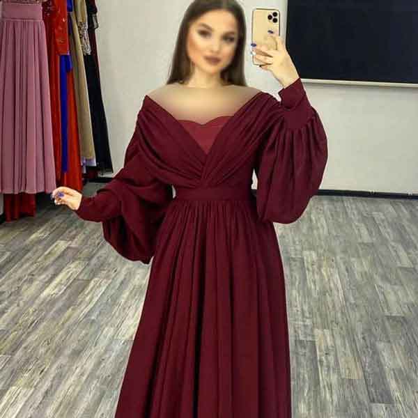 مدل پیراهن حریر مجلسی بلند دخترانه و زنانه شیک و دلبر مخصوص خاص پسندا