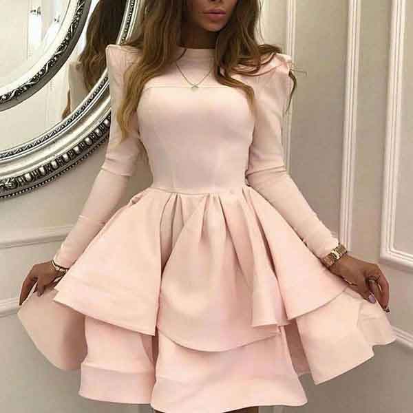 مدل پیراهن دخترانه مجلسی کوتاه فانتزی با طرح های لاکچری و دلبر ساده و کار شده