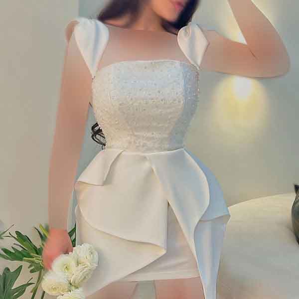 مدل لباس مجلسی ساده و شیک زنانه و دخترانه کوتاه و بلند ساده دلبر 
