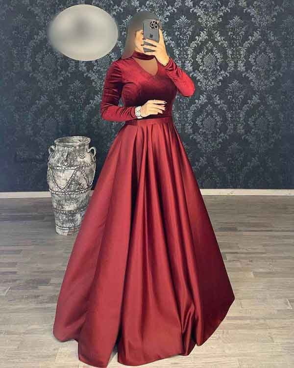 مدل لباس مجلسی ساده و شیک زنانه و دخترانه کوتاه و بلند ساده دلبر 