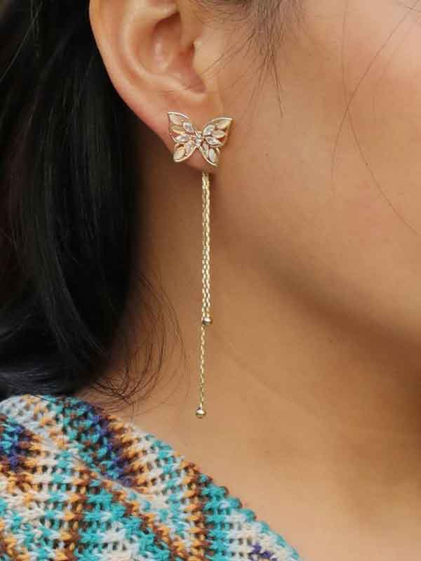مدل گوشواره مجلسی آویزی طلا و نقره با طرح های شیک و لاکچری مخصوص خاص پسندا