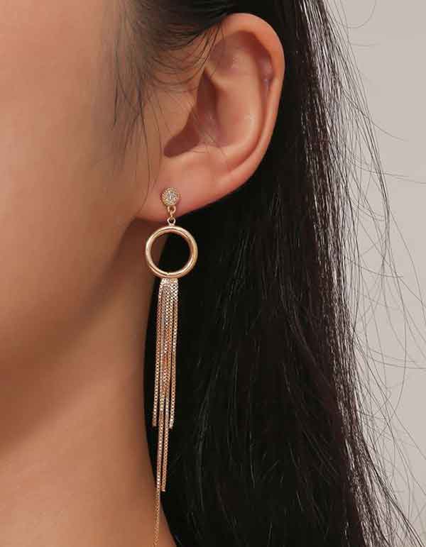 مدل گوشواره مجلسی آویزی طلا و نقره با طرح های شیک و لاکچری مخصوص خاص پسندا