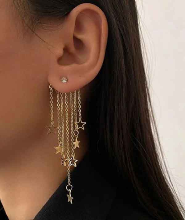 مدل گوشواره مجلسی آویزی طلا و نقره با طرح های شیک و لاکچری مخصوص خاص پسندا
