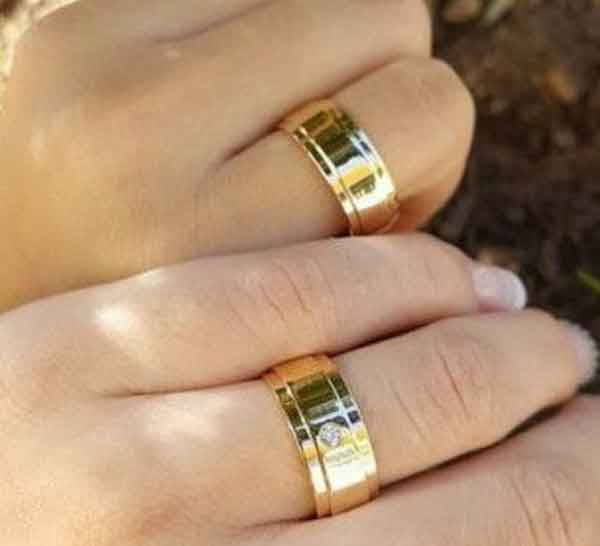 مدل حلقه طلا ازدواج ساده و شیک دخترانه و مردانه با طرح های جدید