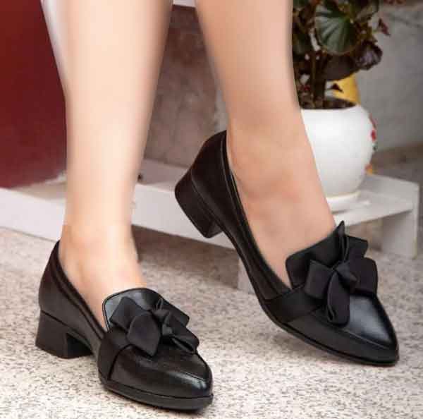 مدل کفش پاشنه کوتاه شیک زنانه و دخترانه با طرح های ساده و دلبر زیبا