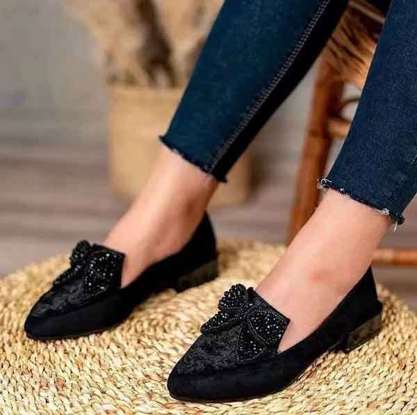 مدل کفش پاشنه کوتاه شیک زنانه و دخترانه با طرح های ساده و دلبر زیبا