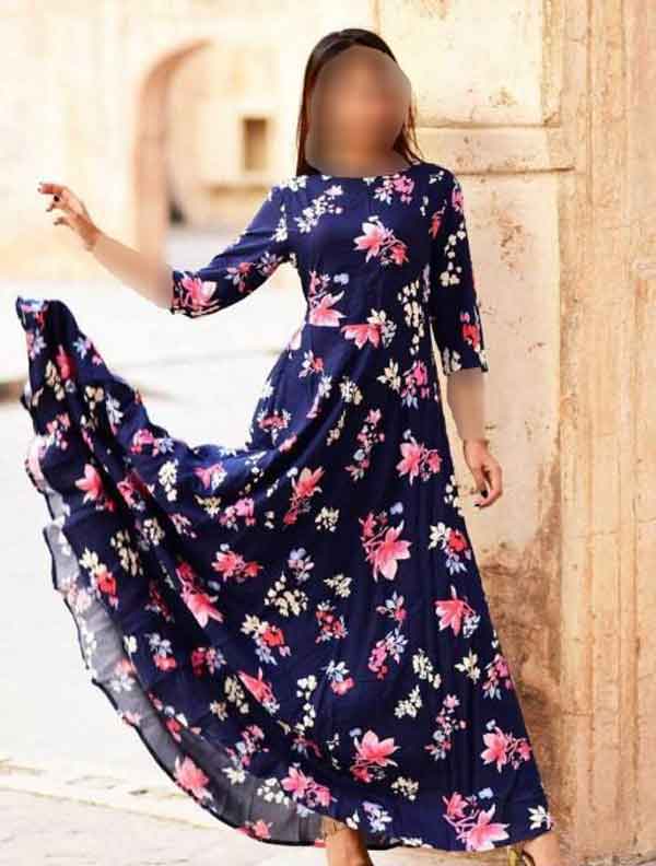 مدل لباس مجلسی نخی گلدار ریز و درشت فوق العاده راحت و شیک دلبر