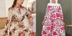 مدل لباس مجلسی نخی گلدار ریز و درشت فوق العاده راحت و شیک دلبر
