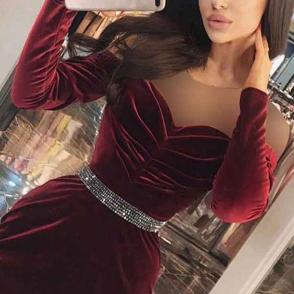 مدل پیراهن مجلسی مخمل شیک دخترانه و زنانه کوتاه و بلند فوق العاده جذاب