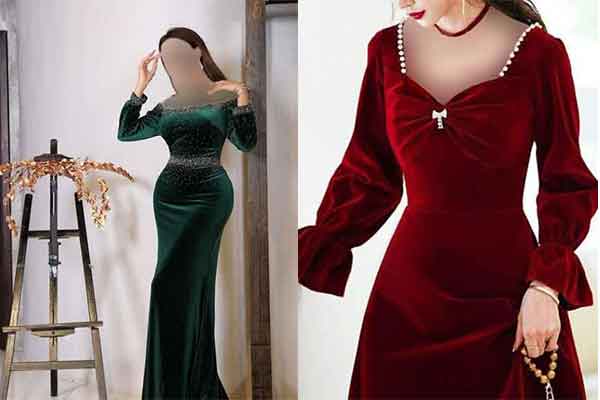 مدل پیراهن مجلسی مخمل شیک دخترانه و زنانه کوتاه و بلند فوق العاده جذاب