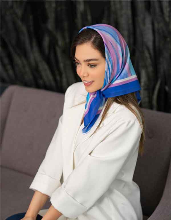 مدل روسری زنانه شیک قواره بزرگ و کوچک با طرح های ساده و جذاب خانومانه