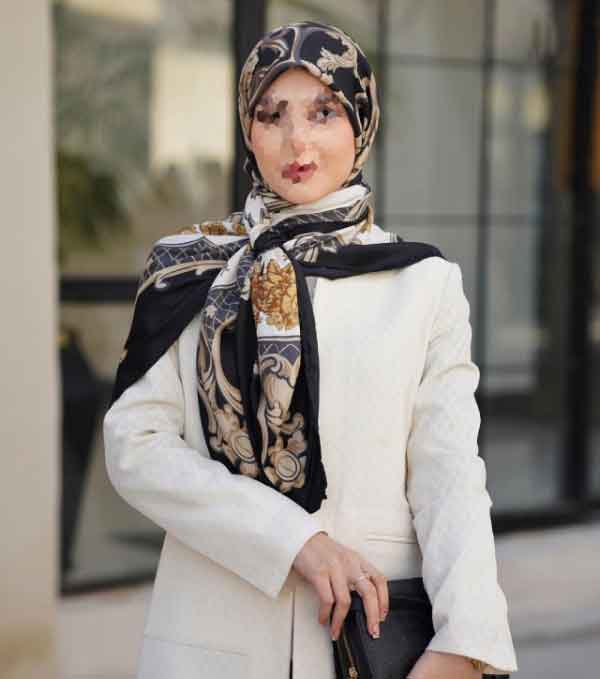 مدل روسری زنانه شیک قواره بزرگ و کوچک با طرح های ساده و جذاب خانومانه
