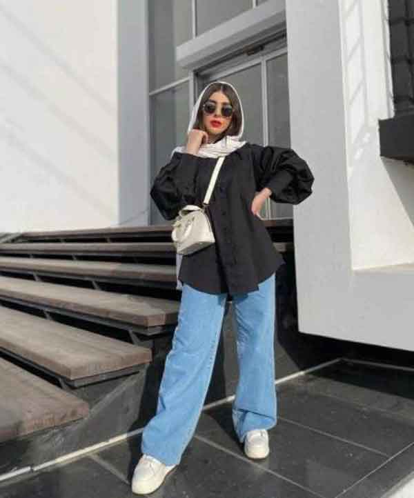مدل شلوار بگ جین با رنگ های زیبا دخترانه و زنانه شیک و خوش پا