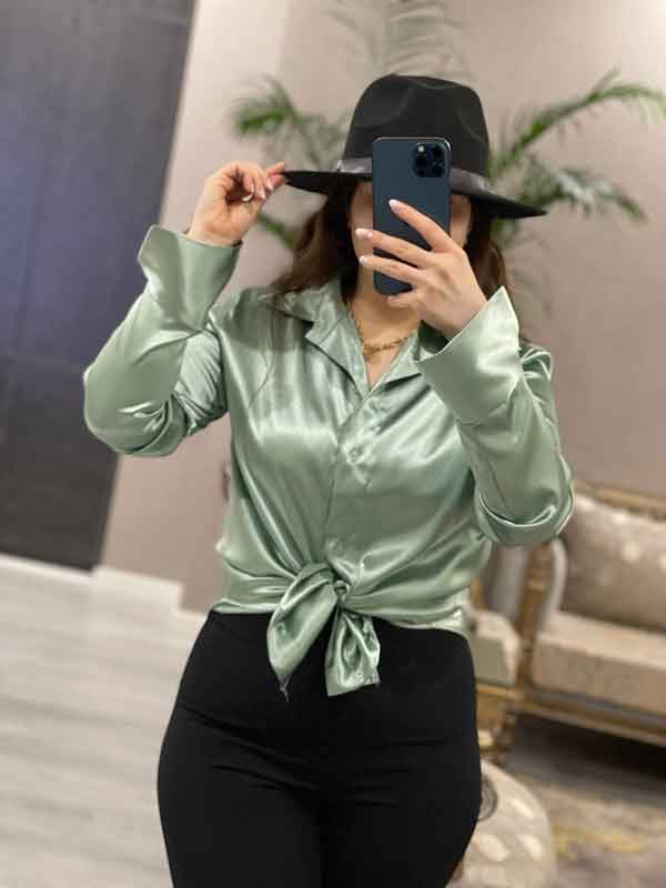 مدل شومیز گره ای دخترانه و زنانه با طرح های ساده و جذاب دلبر