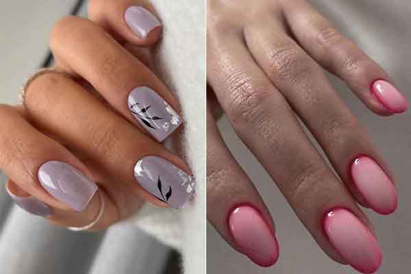 مدل طراحی ناخن جدید با طرح های ساده و مینیمال خاص و شیک 