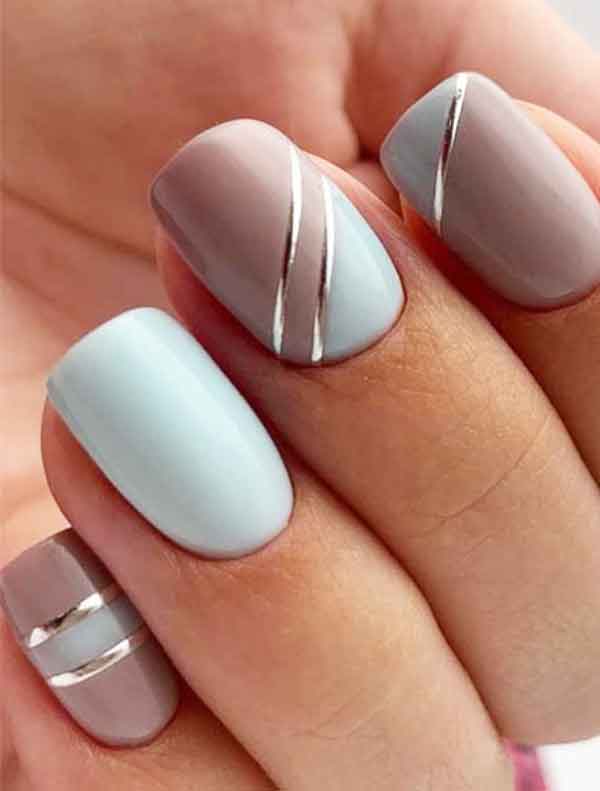 مدل طراحی ناخن جدید با طرح های ساده و مینیمال خاص و شیک 