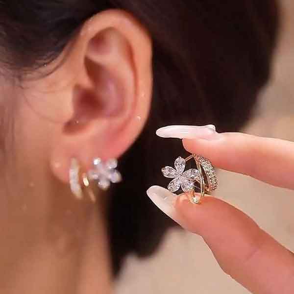 مدل گوشواره زنانه جدید ساده و شیک مینیمال لاکچری و مدرن