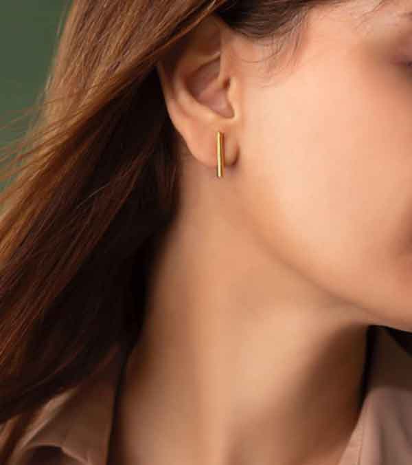 مدل گوشواره زنانه جدید ساده و شیک مینیمال لاکچری و مدرن