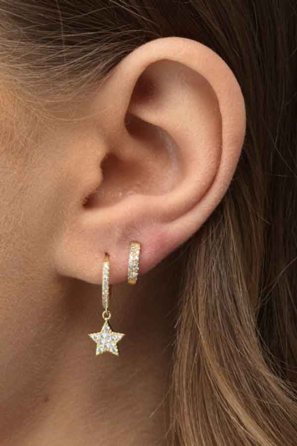 مدل گوشواره زنانه جدید ساده و شیک مینیمال لاکچری و مدرن