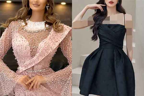 مدل لباس مجلسی زنانه خاص کوتاه و بلند فوق العاده لاکچری و دلبر کیوت