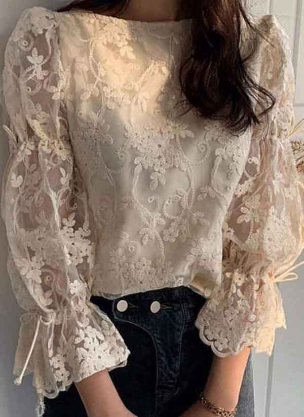 مدل شومیز گیپور کوتاه و بلند دخترانه و زنانه با طرح های شیک وجدید