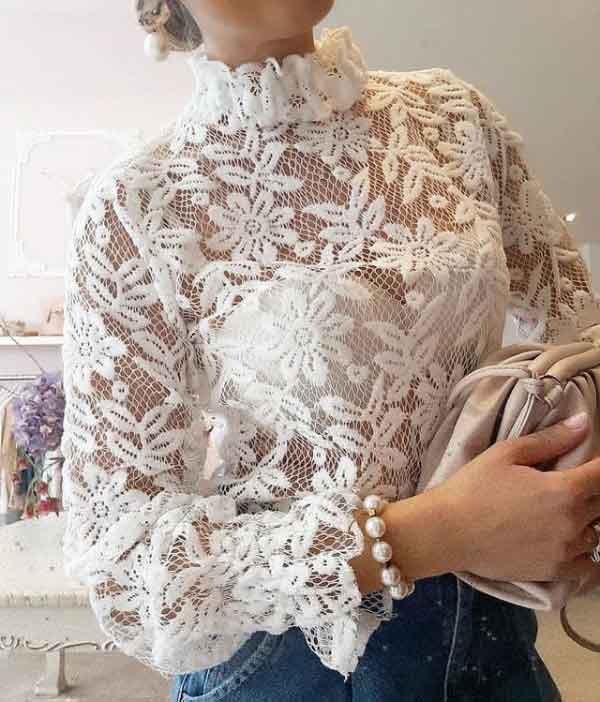 مدل شومیز گیپور کوتاه و بلند دخترانه و زنانه با طرح های شیک وجدید