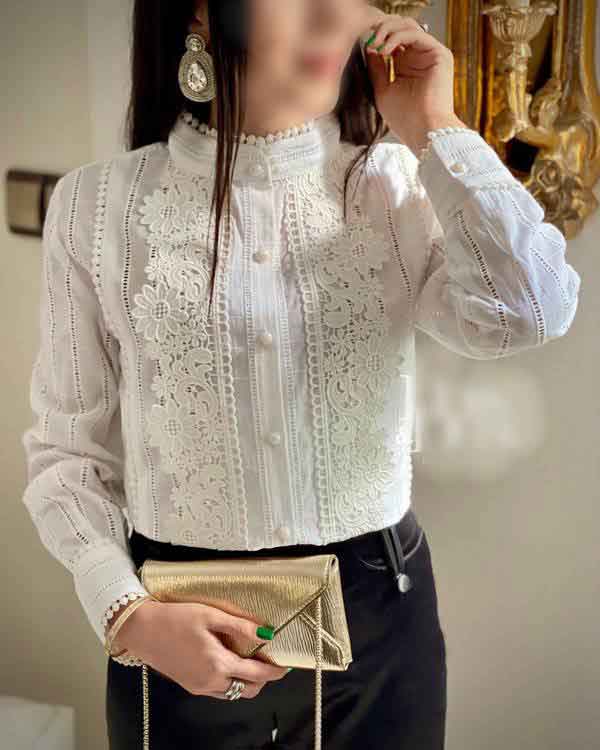 مدل شومیز گیپور کوتاه و بلند دخترانه و زنانه با طرح های شیک وجدید