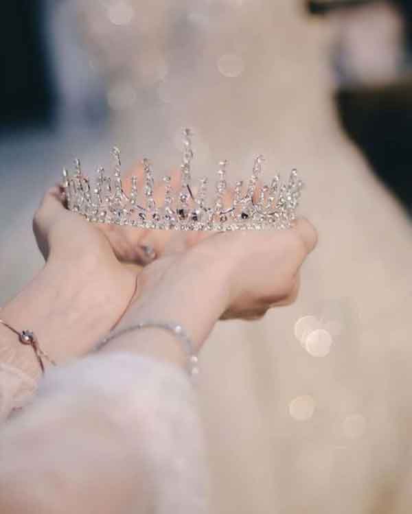 مدل تاج عروس جدید پرنسسی و شیک مخصوص خاص پسندا و لاکچریا