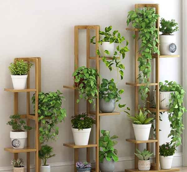 تصاویر مدل استند گل شیک ساده برای فضای داخلی خانه و بیرون