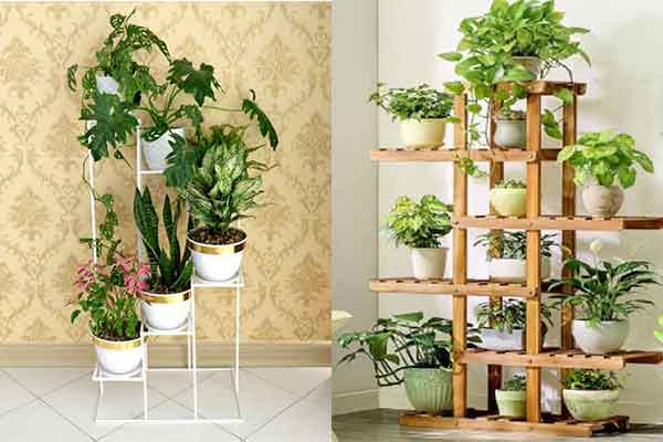 تصاویر مدل استند گل شیک ساده برای فضای داخلی خانه و بیرون