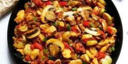 فوت و فن خوراک قارچ و بادمجان و راز خوشمزگی خوراک قارچ و بادمجان