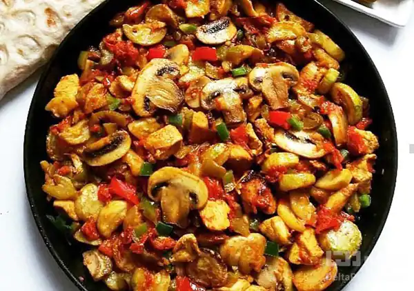 فوت و فن خوراک قارچ و بادمجان و راز خوشمزگی خوراک قارچ و بادمجان