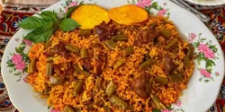 فوت و فن لوبیا پلو با مرغ و راز خوشمزگی لوبیا پلو با مرغ خوشمزه و خانگی